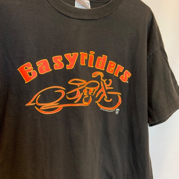 Vintage RARE Print Hanes Beefy Tee Easyriders Motorcycle Graphic Tee Size XL - Picture 2 of 8